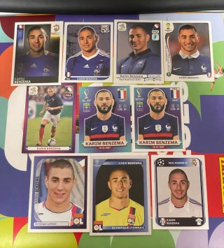 Lote Cromos Karim Benzema Rookie