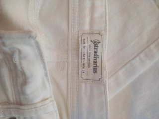 Pantalón blanco Stradivarius talla 32 mujer