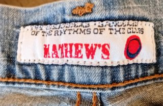 Bermudas Mathew's vaquero azul
