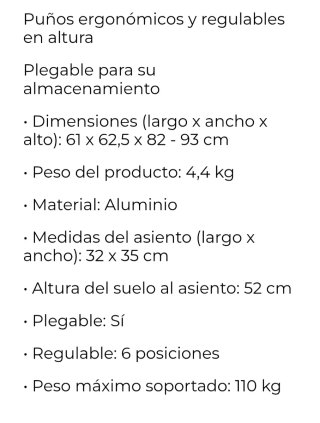 Andador APEX ROLLATOR CLASSIC freno Por Presión