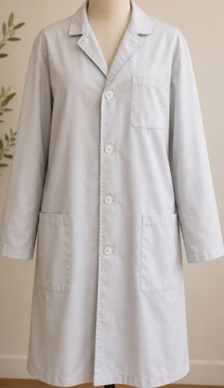 Bata sanitaria blanca