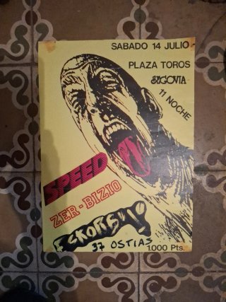 Cartel concierto Eskorbuto Speed 14 Julio