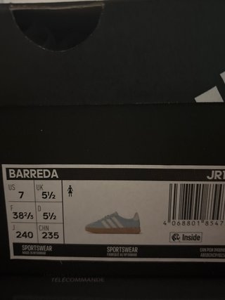 Adidas Barreda Teal/Brown Suede Sneakers