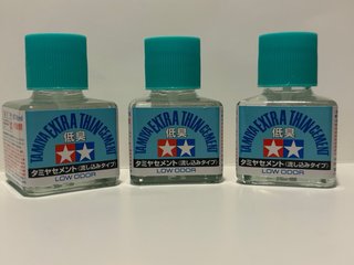 Tamiya Set 3 Colle Tamiya Low Odor 40ml – nuove !!
