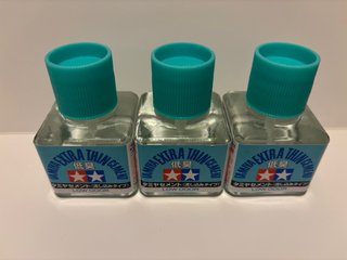 Tamiya Set 3 Colle Tamiya Low Odor 40ml – nuove !!