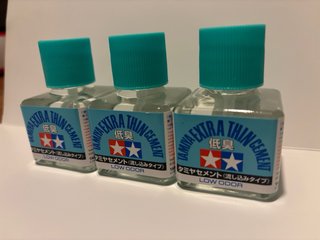 Tamiya Set 3 Colle Tamiya Low Odor 40ml – nuove !!
