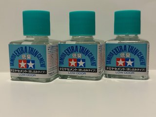 Tamiya Set 3 Colle Tamiya Low Odor 40ml – nuove !!