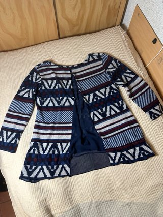 Blusa jersey estampado geométrico XL