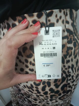 Falda larga estampado leopardo