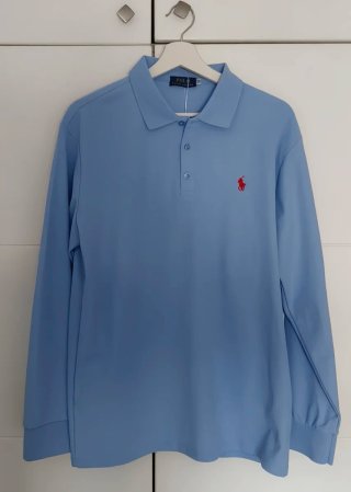 Polo Ralph Lauren Hacco Talla M Azul manga larga