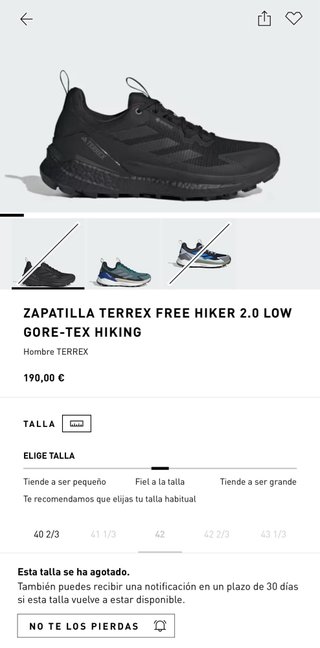 Zapatillas Adidas Terrex Gore-Tex T-42 *NUEVAS*