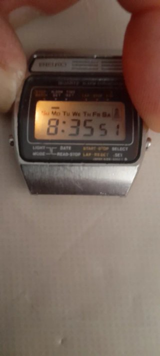 Reloj Seiko Quartz Alarm Chronograph Vintage.