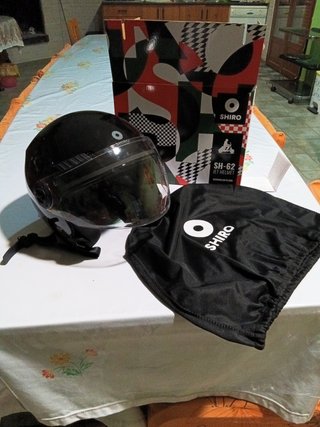 Casco Moto SHIRO SH-62 Jet Negro