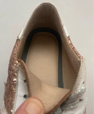 Zapatillas niña Mia y Lia Piel Glitter. Talla 33