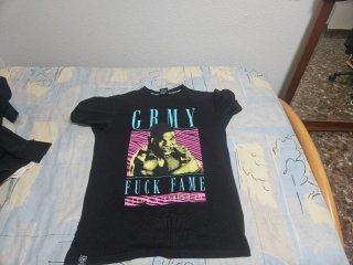 Camiseta Grimey Negra Estampada