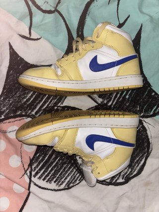 Nike Air Jordan 1 Mid Giallo Blu
