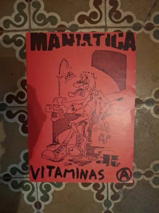 Cartel Maniática Vitaminas Punk Anarquía