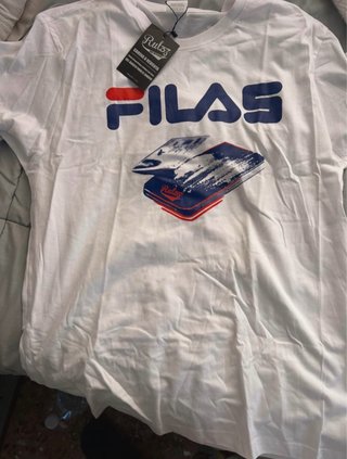 Camiseta Fila Blanca Hombre Talla M