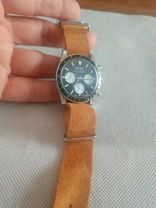 Reloj Seiko Mod Daytona Vintage Azul