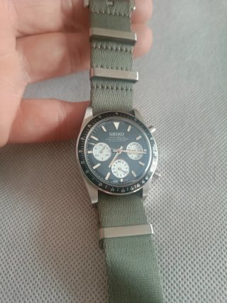 Reloj Seiko Mod Daytona Vintage Azul