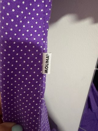 Traje Flamenca Niña Molina Morado Talla 8-10 años