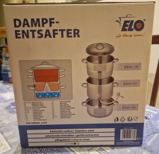 Extractor de Jugo Vapor Acero Inoxidable