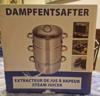Extractor de Jugo Vapor Acero Inoxidable