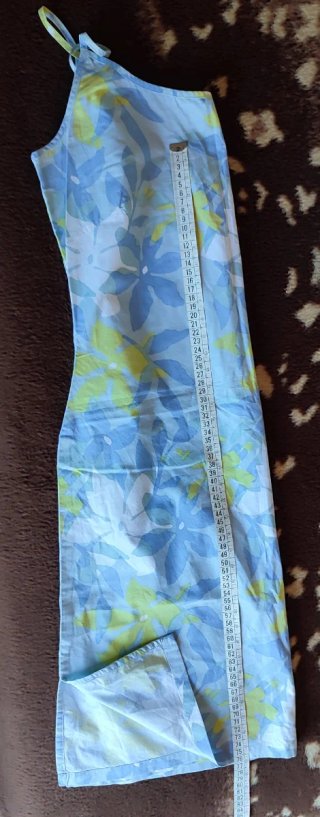Vestido Verano Mujer Azul y Amarillo