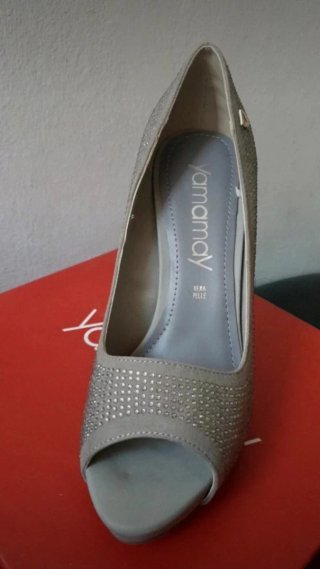 Scarpe tacco alto con strass Tg.39