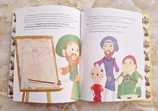 Libro illustrato Leonardo da Vinci