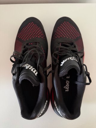 Zapatillas Padel Wilson Negras Rojas