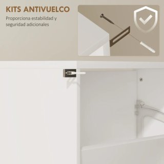 Zapatero blanco y beige