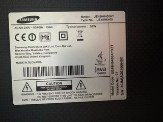 Samsung Smart TV 48” Full HD 3D – UE48H6400