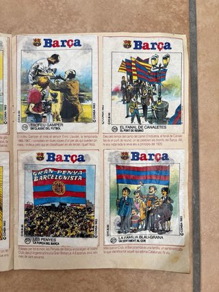 Álbum Barça Xiclet 1983 Barcelona Maradona Cruyff
