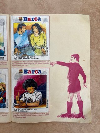 Álbum Barça Xiclet 1983 Barcelona Maradona Cruyff