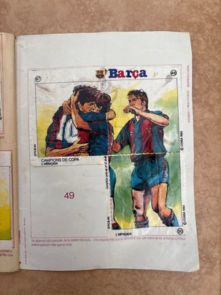 Álbum Barça Xiclet 1983 Barcelona Maradona Cruyff