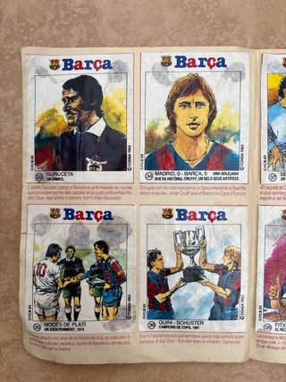 Álbum Barça Xiclet 1983 Barcelona Maradona Cruyff