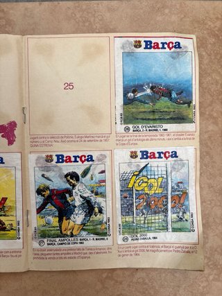 Álbum Barça Xiclet 1983 Barcelona Maradona Cruyff