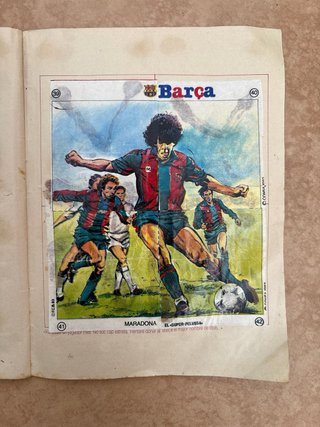 Álbum Barça Xiclet 1983 Barcelona Maradona Cruyff