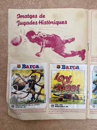 Álbum Barça Xiclet 1983 Barcelona Maradona Cruyff