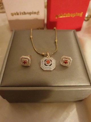 Conjunto Joyería Chapado Oro 18k