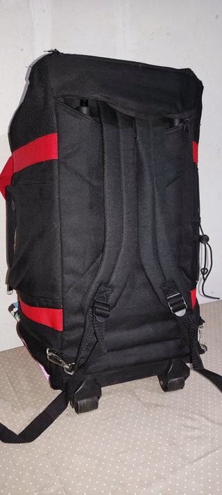 Maleta-Mochila Mars Negra y Roja