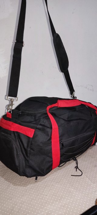 Maleta-Mochila Mars Negra y Roja