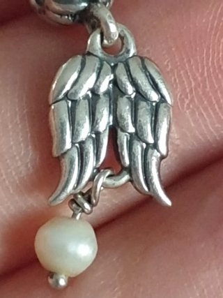 Charm Pandora Angelo con Perla