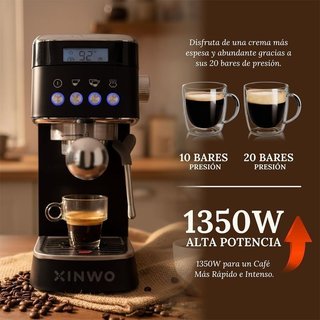 Cafetera retro 20 bars doble portafiltros NUEVA