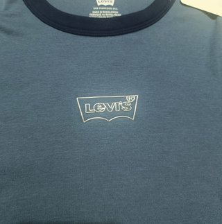 Camiseta Levi's Ringer Blue Cropped – Talla SX
