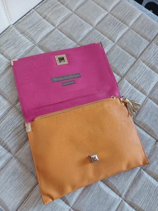 Pochette vintage con stampa tigre