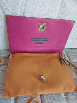 Pochette vintage con stampa tigre