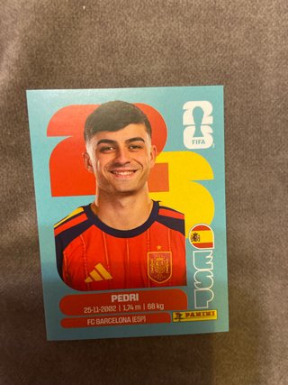 Pedri España Mundial 2026 Panini