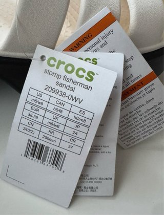 Crocs cangrejeras blancas mujer